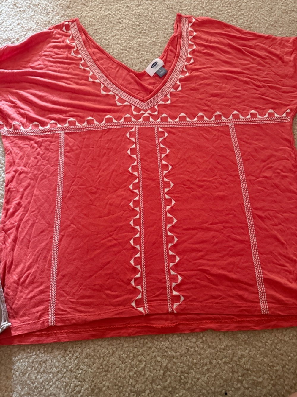 Bundle of Women’s V-Neck Top and wideleg pull on pant szlarge EUC various brand